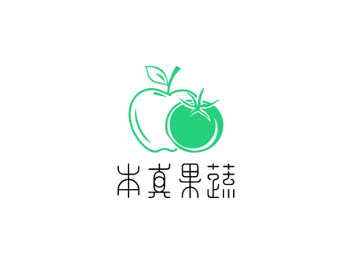 本真果蔬Logo标志设计