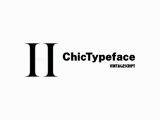 ChicTypeface创意字体Logo标志设计