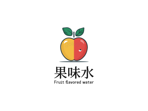 果味水果味水Logo标志设计