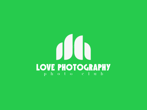 Love photography扁平化Logo标志设计