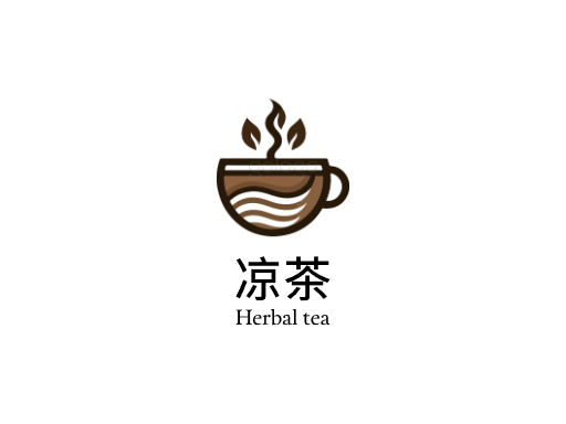 凉茶凉茶Logo标志设计