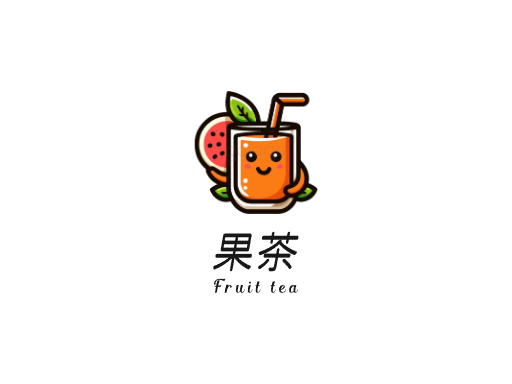 果茶优秀Logo标志设计