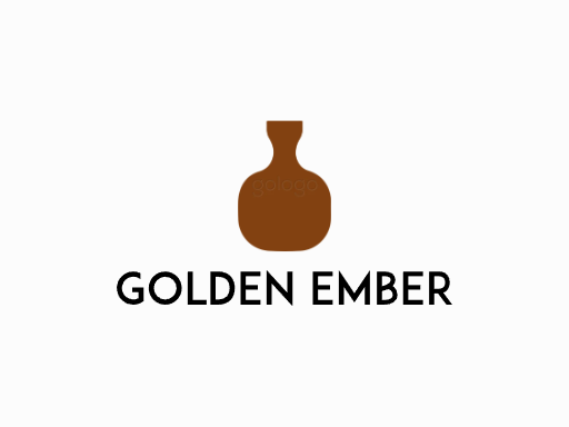 Golden Ember无醇啤酒Logo标志设计