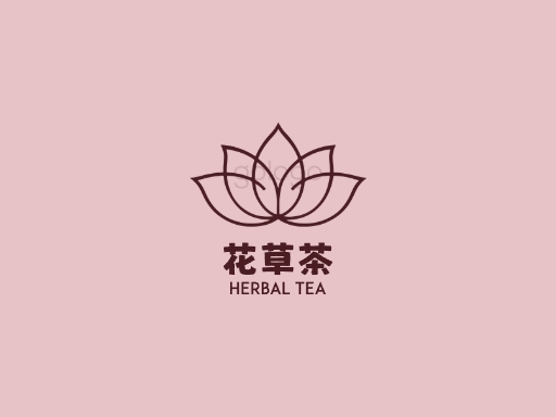 花草茶最全Logo标志设计