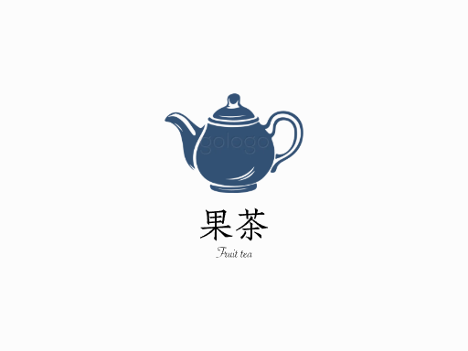 果茶果茶Logo标志设计