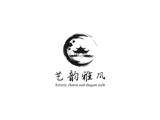 艺韵雅风艺术Logo标志设计