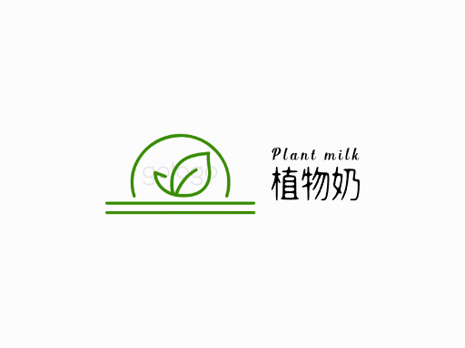 植物奶植物奶Logo标志设计