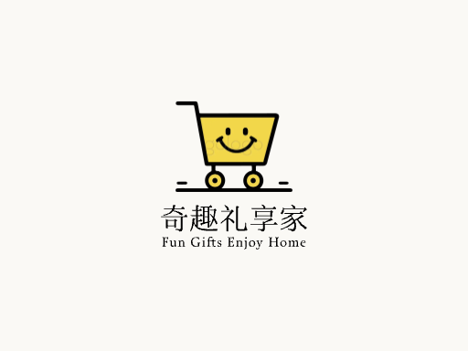 奇趣礼享家抖音小店Logo标志设计