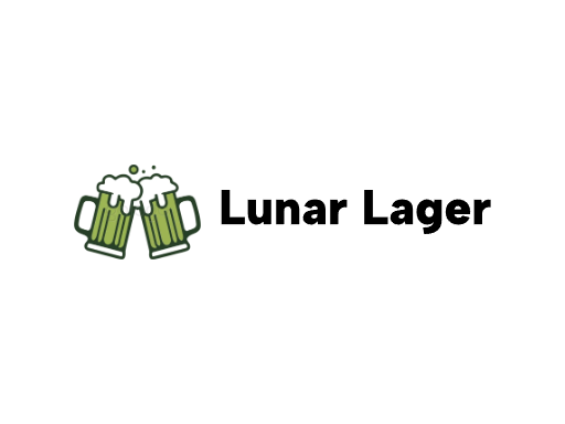 Lunar Lager生啤Logo标志设计