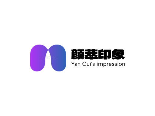 颜萃印象面孔Logo标志设计