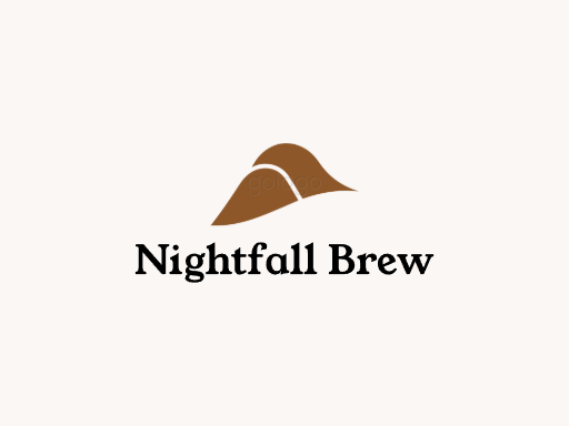 Nightfall Brew麦芽啤酒Logo标志设计