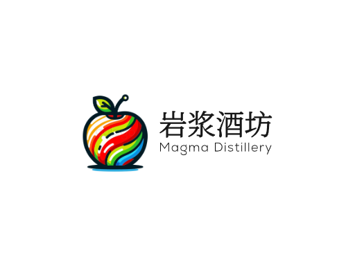 岩浆酒坊果味啤酒Logo标志设计