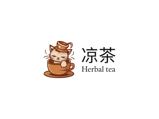 凉茶凉茶Logo标志设计