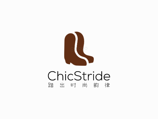 ChicStride女鞋Logo标志设计