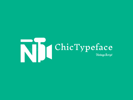 ChicTypeface扁平化Logo标志设计