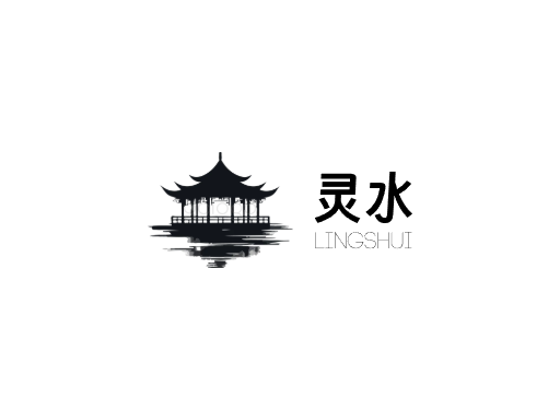 灵水茶饮料Logo标志设计