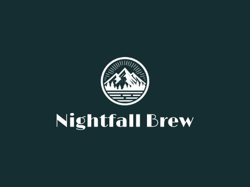 Nightfall Brew扁平化Logo标志设计