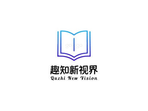 趣知新视界公众号Logo标志设计