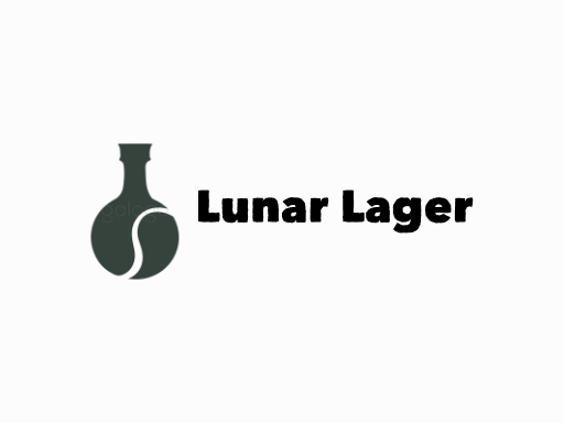 Lunar Lager生啤Logo标志设计