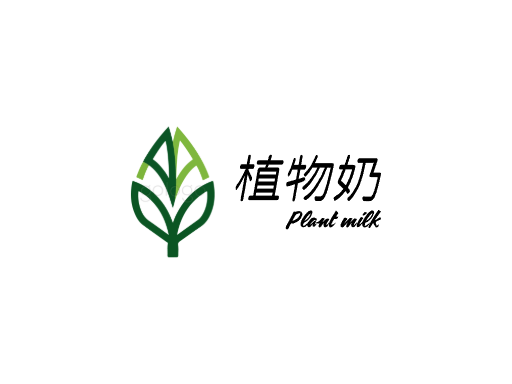 植物奶植物奶Logo标志设计