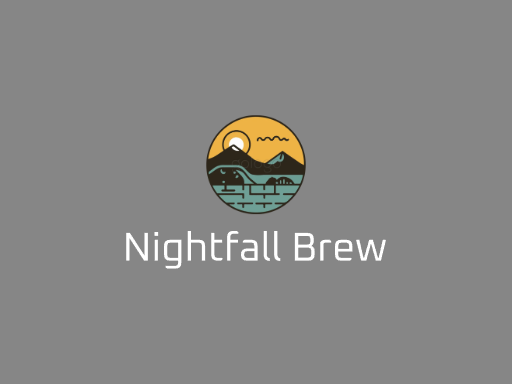 Nightfall Brew麦芽啤酒Logo标志设计