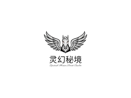 灵幻秘境玄幻Logo标志设计