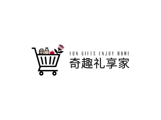 奇趣礼享家抖音小店Logo标志设计