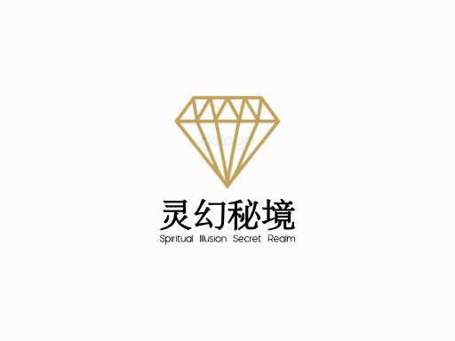 灵幻秘境玄幻Logo标志设计