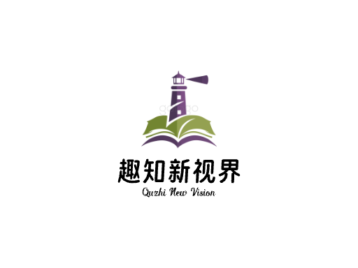 趣知新视界公众号Logo标志设计