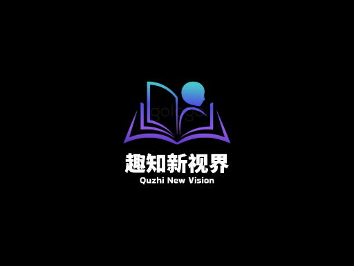 趣知新视界公众号Logo标志设计