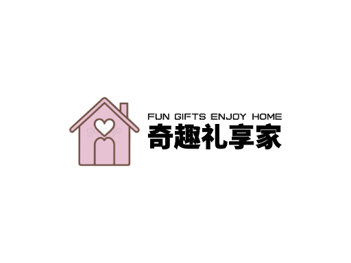 奇趣礼享家抖音小店Logo标志设计