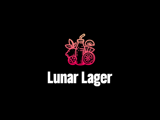 Lunar Lager生啤Logo标志设计