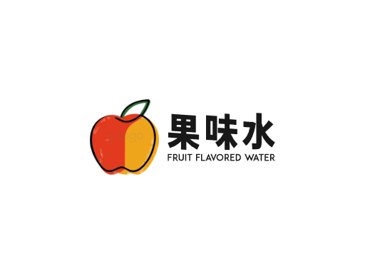 果味水果味水Logo标志设计