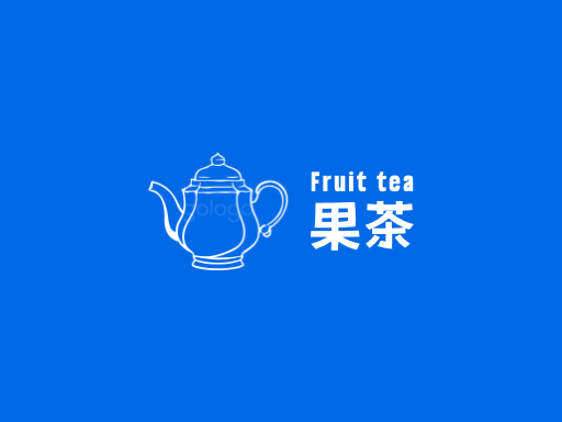 果茶果茶Logo标志设计