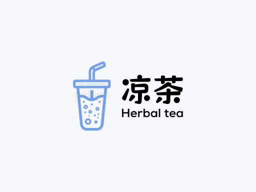 凉茶凉茶Logo标志设计