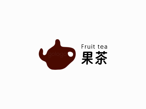 果茶果茶Logo标志设计