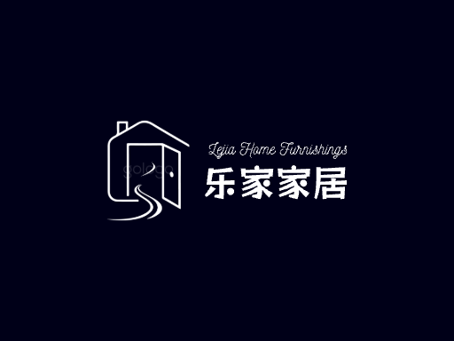 乐家家居家居Logo标志设计