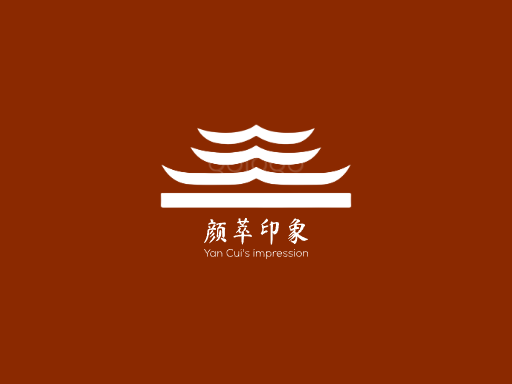 颜萃印象面孔Logo标志设计