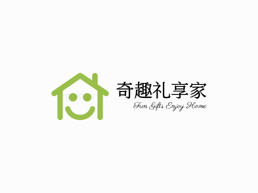 奇趣礼享家抖音小店Logo标志设计