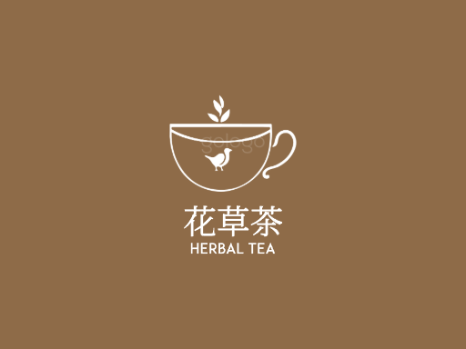 花草茶花草茶Logo标志设计