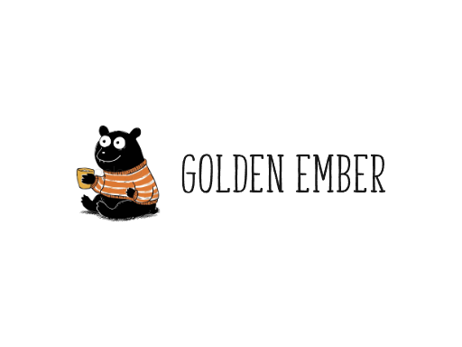 Golden Ember无醇啤酒Logo标志设计