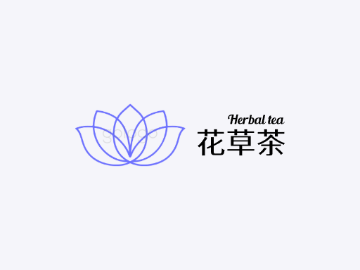 花草茶花草茶Logo标志设计