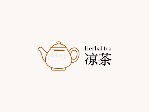 凉茶凉茶Logo标志设计