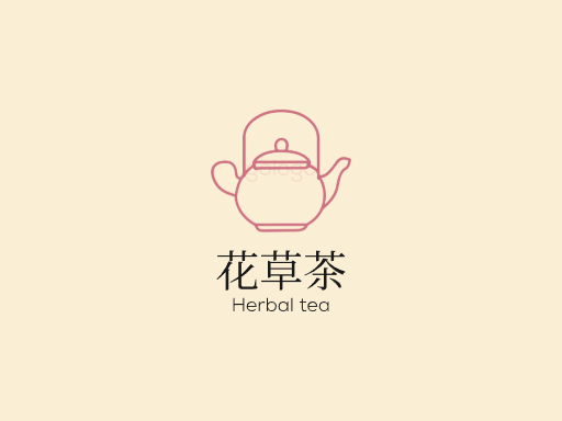 花草茶最全Logo标志设计