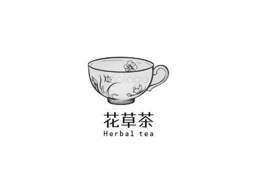 花草茶最全Logo标志设计