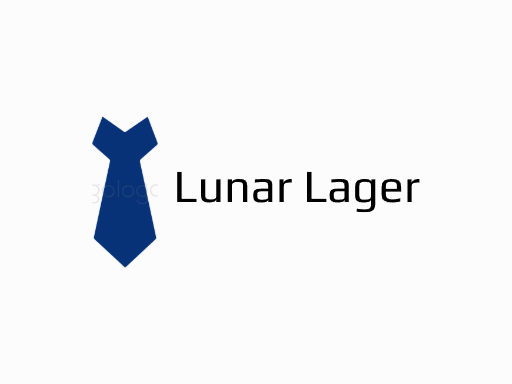 Lunar Lager生啤Logo标志设计