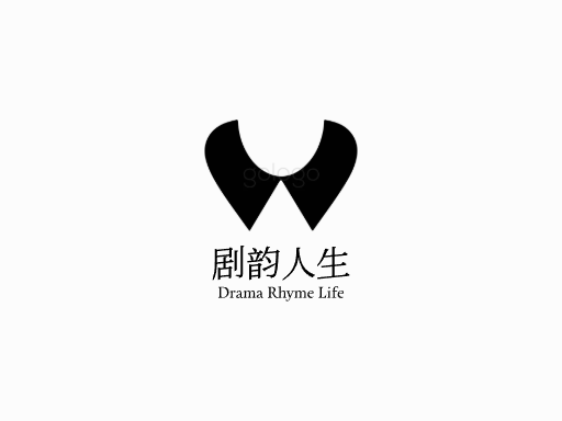 剧韵人生剧情Logo标志设计