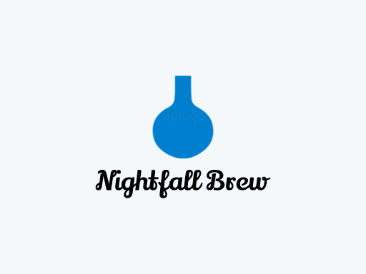 Nightfall Brew麦芽啤酒Logo标志设计