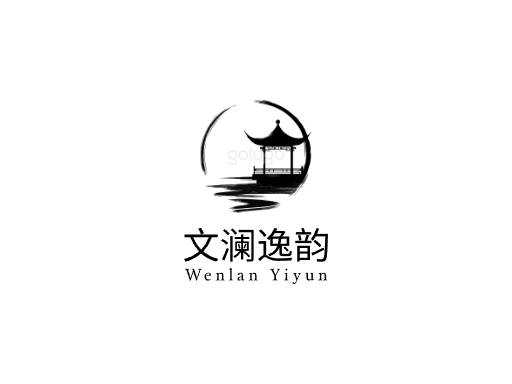 文澜逸韵文化Logo标志设计