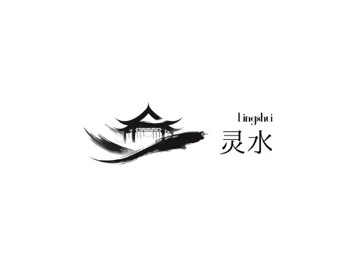 灵水茶饮料Logo标志设计